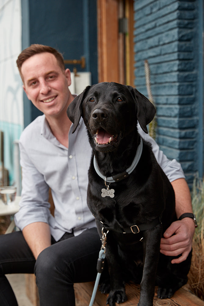 sam and atlas our story atlas pet company premium leashes collars for active dogs