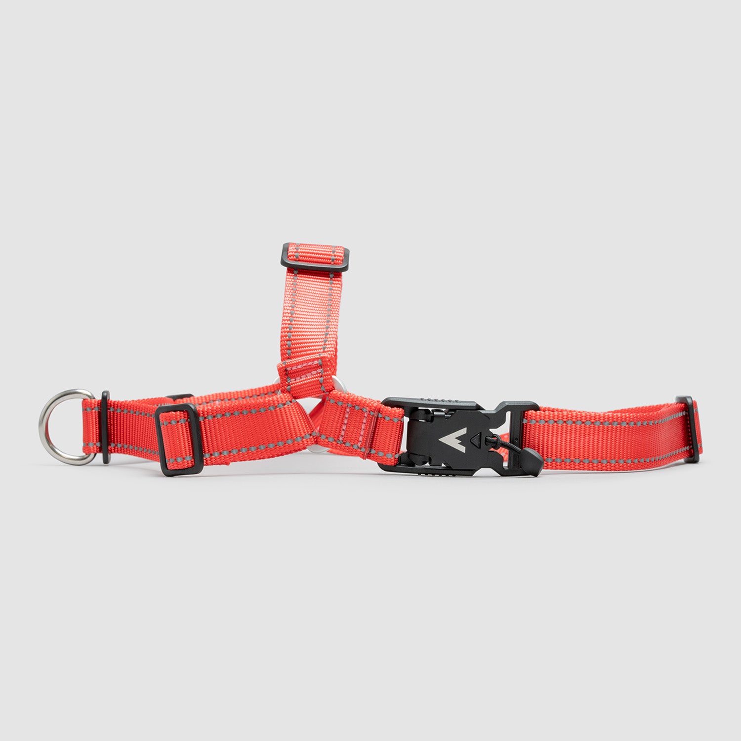 Customized No Pull Dog Harness with Dog Name and Phone Number, Red / L