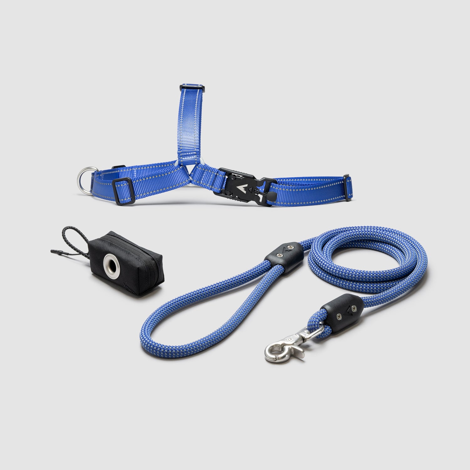 atlas pet company lifetime kit with leash harness and pouch handmade in colorado with lifetime warranty --twilight