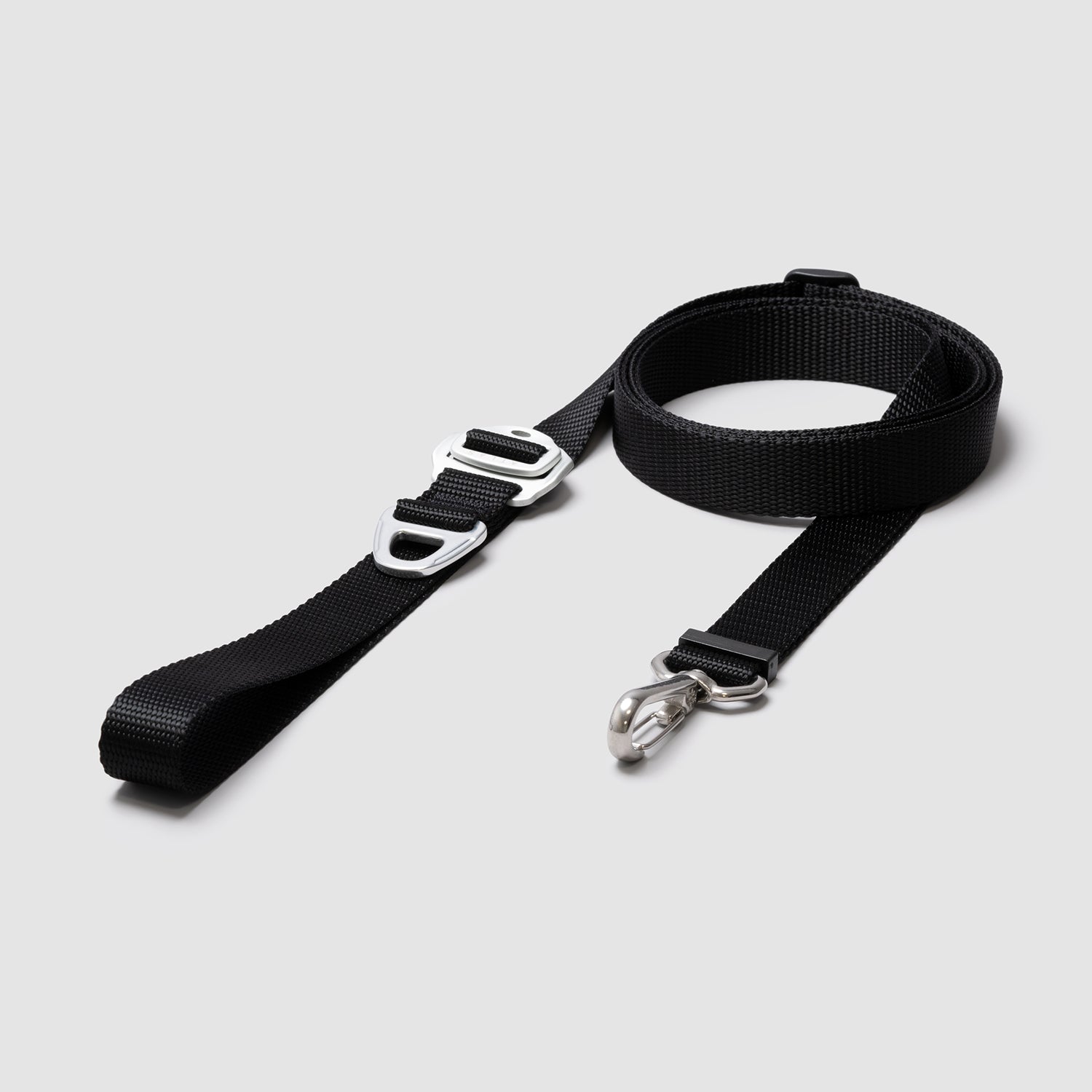 lifetime lite adjustable leash for active dogs handmade in colorado by atlas pet company --black
