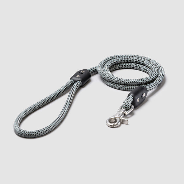 Lifetime Leash - Lifetime Warranty Climbing Rope Dog Leash Made in USA, Carbon / 8 Feet / Traffic Handle
